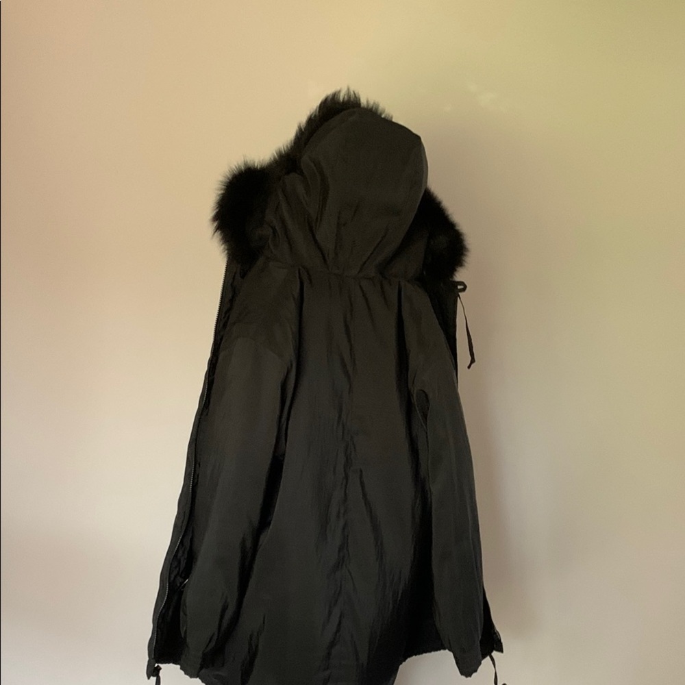 Forecaster Women's Black Fur-Trimmed Hooded Jacket - Picture 8 of 8